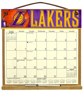 (image for) Los Angeles Lakers Calendar Holder